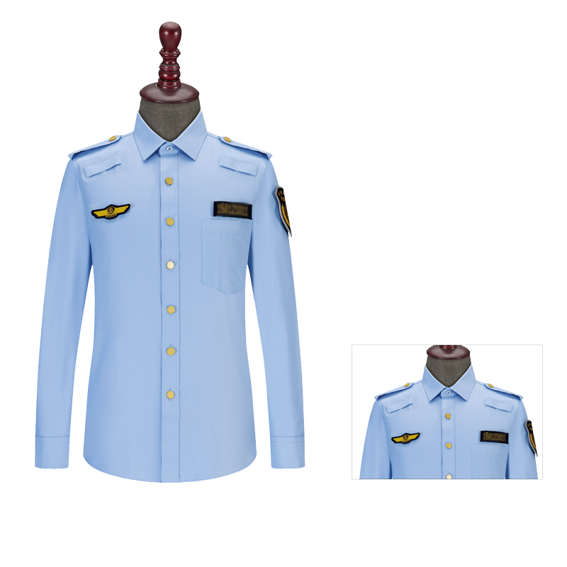男夏裝制式襯衣(長(zhǎng)袖)